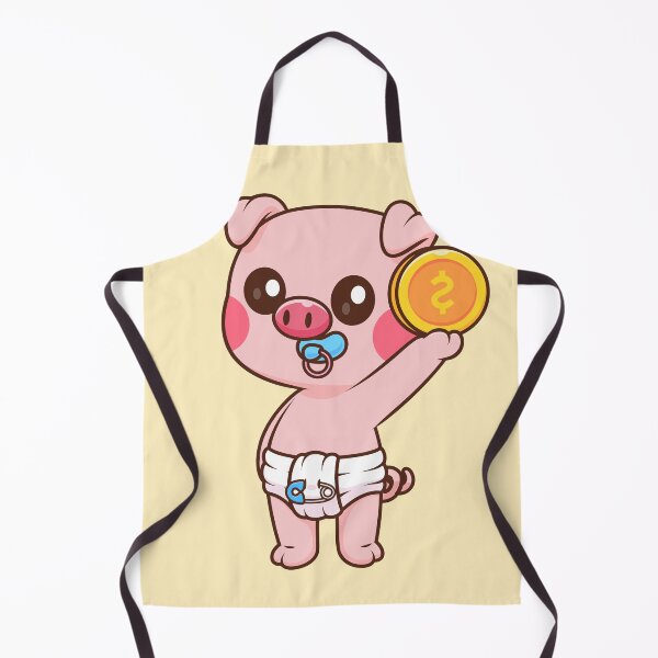 Item preview, Cute Baby Pig Holding Gold Coin Cartoon Vector Icon - Adorable Animal Finance Illustration designed and sold by hjian8219.