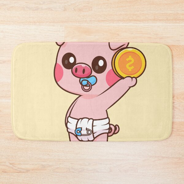 Item preview, Cute Baby Pig Holding Gold Coin Cartoon Vector Icon - Adorable Animal Finance Illustration designed and sold by hjian8219.