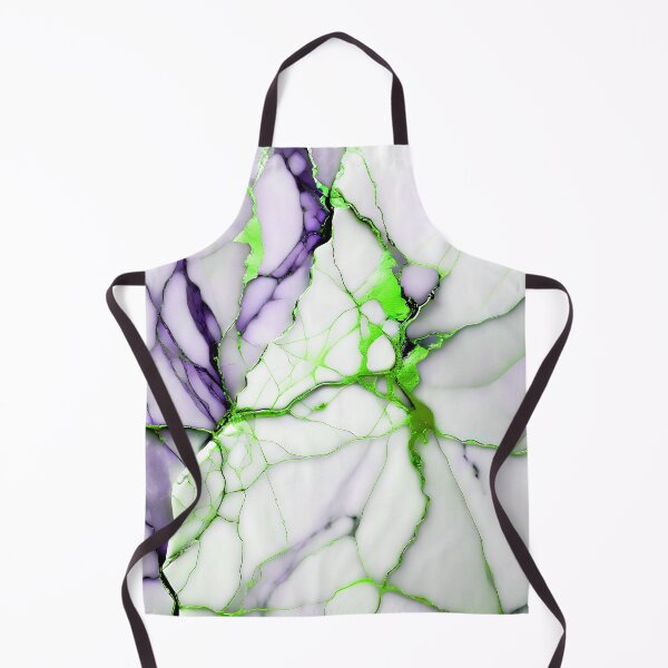 Item preview, Cracked Marble Look (Image Faux White Marble) with Violet and Lime designed and sold by Beachy.