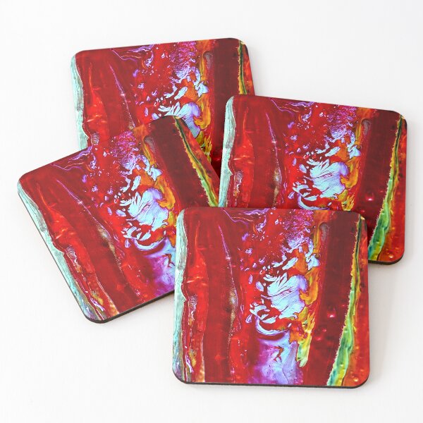 Item preview, Acrylic Pour - Flame Symphony designed and sold by Highlandkings.
