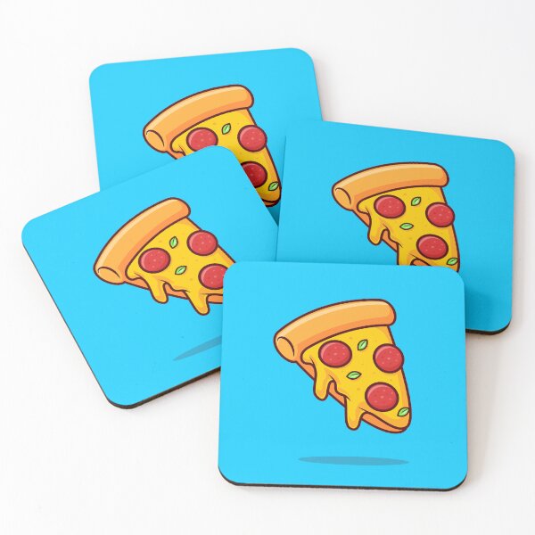 Item preview, Slice of Pizza Melted Floating Cartoon Vector Icon - Tasty and Fun Food Illustration designed and sold by hjian8219.
