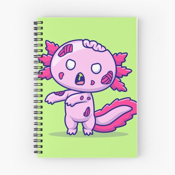 Item preview, Cute Axolotl Zombie Cartoon Vector Icon - Spooky and Adorable Animal Halloween Illustration designed and sold by hjian8219.