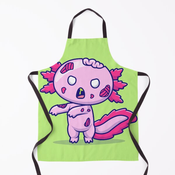 Item preview, Cute Axolotl Zombie Cartoon Vector Icon - Spooky and Adorable Animal Halloween Illustration designed and sold by hjian8219.