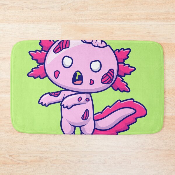 Item preview, Cute Axolotl Zombie Cartoon Vector Icon - Spooky and Adorable Animal Halloween Illustration designed and sold by hjian8219.