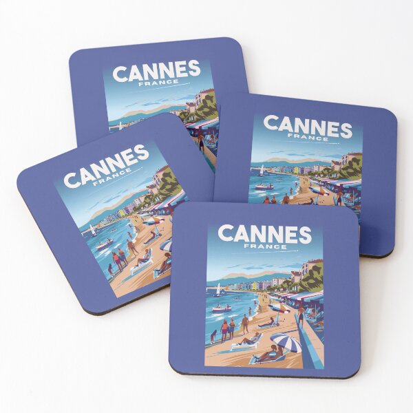 Item preview, An Illustration of Cannes - France designed and sold by GoodOldVintage.