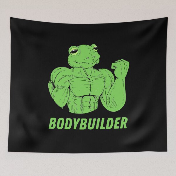Item preview, BodyBuilder Frog | Funny Gym Gift For Man | For Gym Rats | Graphic Tee Unisex | Gift for Nerds | Art Tee | Hand Drawn Illustration designed and sold by Diferenty Shop ⭐⭐⭐⭐⭐.