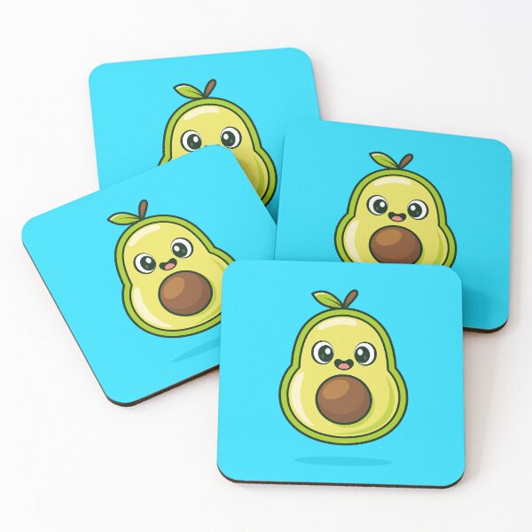 Item preview, Cute Happy Avocado Cartoon Vector Icon - Delightful Fruit Illustration designed and sold by hjian8219.