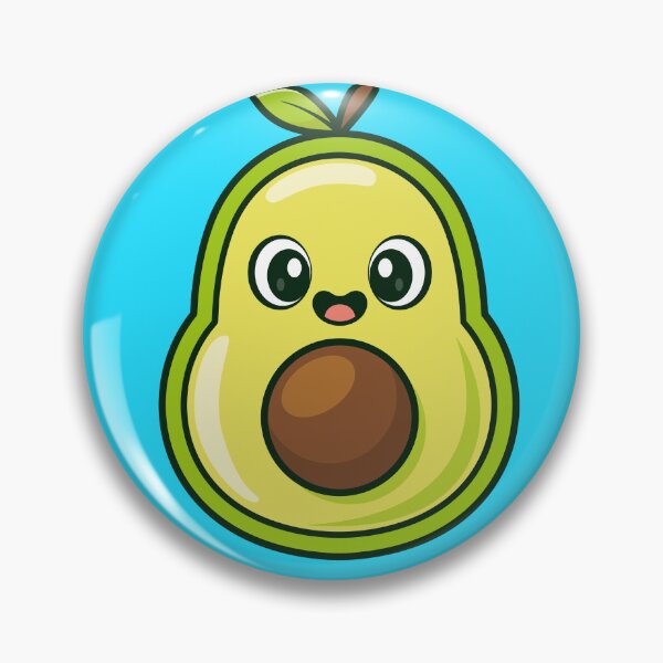 Item preview, Cute Happy Avocado Cartoon Vector Icon - Delightful Fruit Illustration designed and sold by hjian8219.