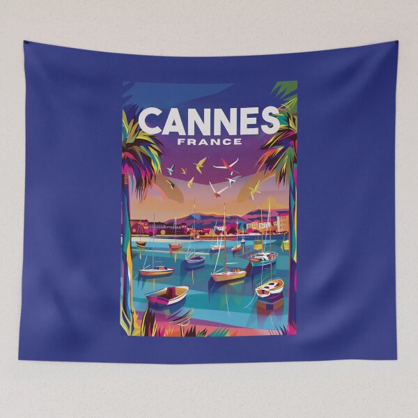 Item preview, An Illustration of Cannes - France designed and sold by GoodOldVintage.