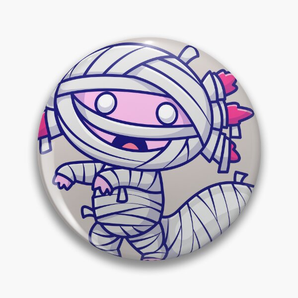 Item preview, Cute Axolotl Mummy Cartoon Vector Icon - Adorable and Spooky Animal Halloween Illustration designed and sold by hjian8219.