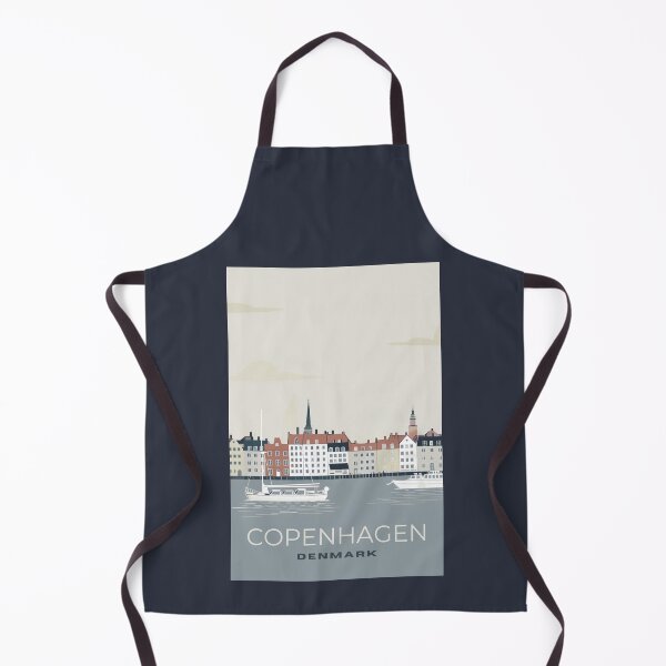 Item preview, Una ilustración de viajes vintage de Copenhague - Dinamarca designed and sold by GoodOldVintage.