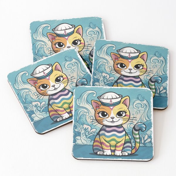 Item preview, Sailor Cat: Adorable Feline in a Sailor's Cap designed and sold by asprse.