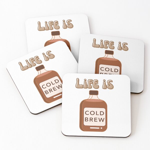 Item preview, Life is Cold Brew designed and sold by ScribbleLoft.