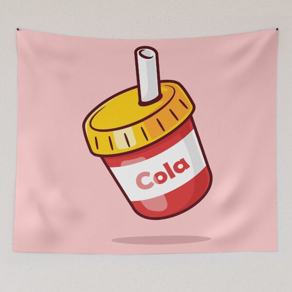 Item preview, Soda Cola Drink Floating Cartoon Vector Icon - Refreshing Drink Illustration designed and sold by hjian8219.