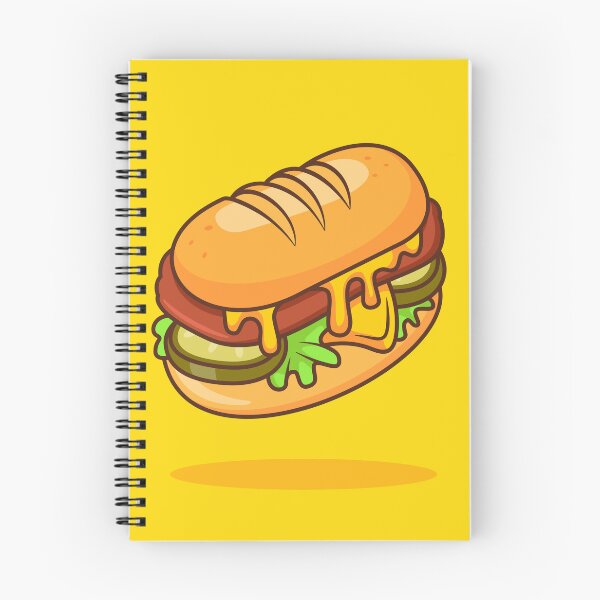 Item preview, Submarine Sandwich Burger Cartoon Vector Icon designed and sold by hjian8219.