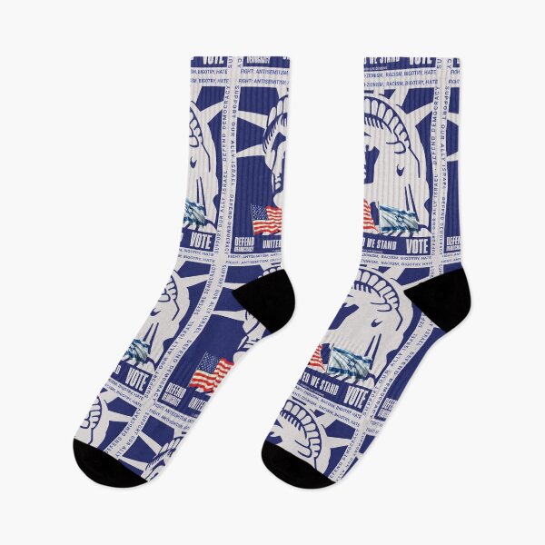 Item preview, SUJD0010 Jewish Designs Statue of Liberty says United We Stand with Israel defend democracy vote and protest against antisemitism designed and sold by JewishDesigns.