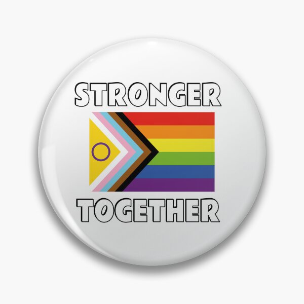 Item preview, Stronger together inclusive pride flag designed and sold by Inspirationmotivation.