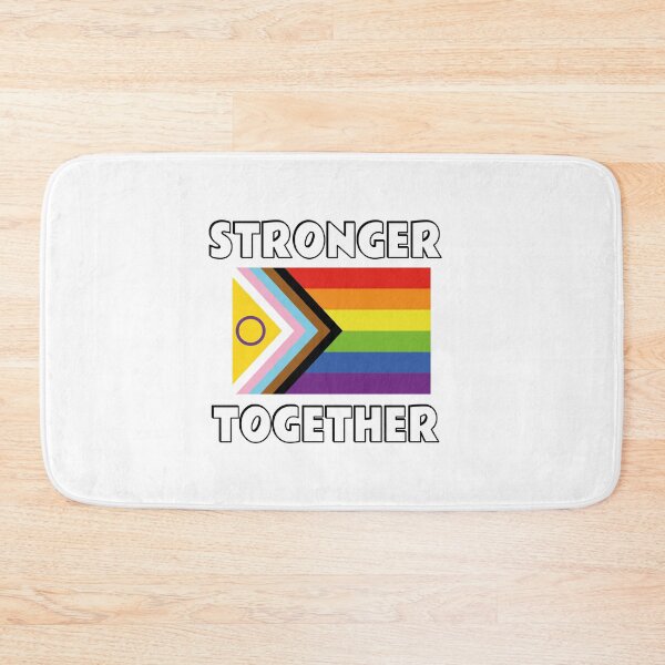 Item preview, Stronger together inclusive pride flag designed and sold by Inspirationmotivation.