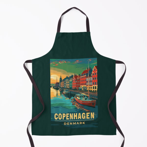 Item preview, Una ilustración de viajes vintage de Copenhague - Dinamarca designed and sold by GoodOldVintage.