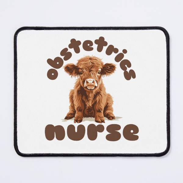 Item preview, Obstetrics Nurse (Highland Cow Calf) designed and sold by Whackadoodletee.