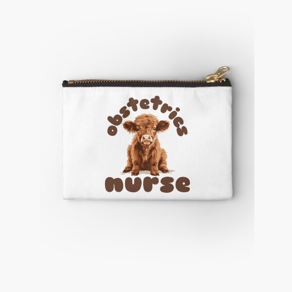 Item preview, Obstetrics Nurse (Highland Cow Calf) designed and sold by Whackadoodletee.