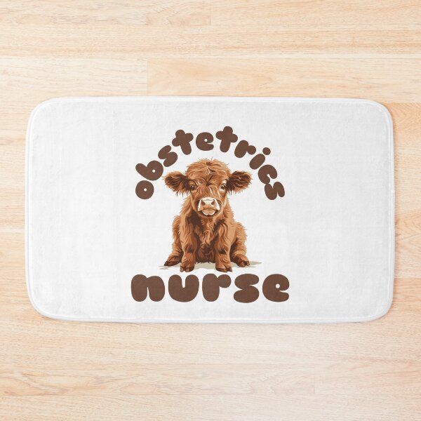 Item preview, Obstetrics Nurse (Highland Cow Calf) designed and sold by Whackadoodletee.