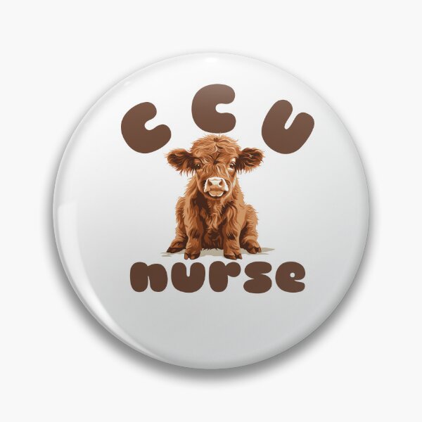 Item preview, CCU Nurse (Highland Cow Calf) designed and sold by Whackadoodletee.