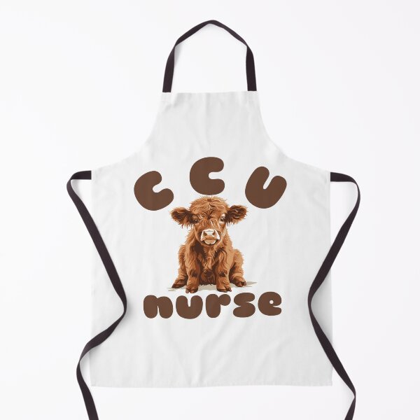 Item preview, CCU Nurse (Highland Cow Calf) designed and sold by Whackadoodletee.