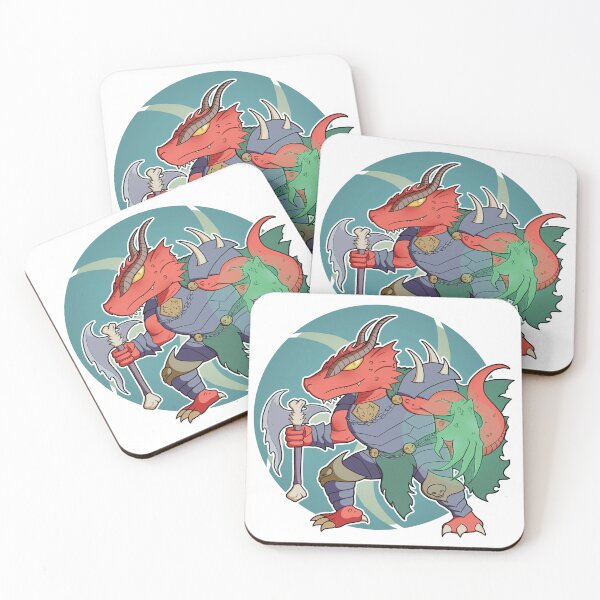 Item preview, Red Half-Dragon Warrior designed and sold by MDesign8.