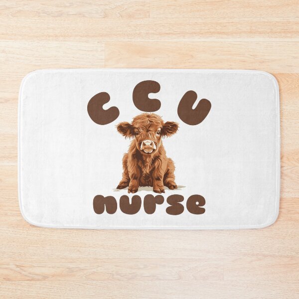 Item preview, CCU Nurse (Highland Cow Calf) designed and sold by Whackadoodletee.