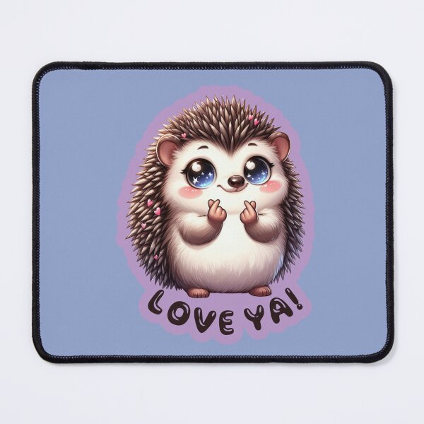 Item preview, Finger Heart Hedgehog designed and sold by DecalDash.