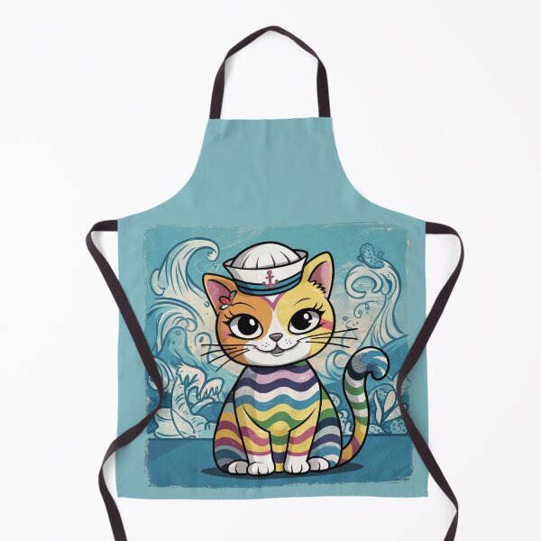 Item preview, Sailor Cat: Adorable Feline in a Sailor's Cap designed and sold by asprse.