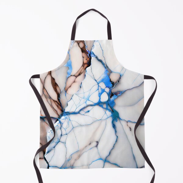 Item preview, Cracked Marble Look (Image Faux White Marble) with Pinkish Peach and Blue designed and sold by Beachy.