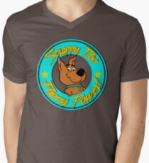 Welpen-Power T-Shirt mit V-Ausschnitt