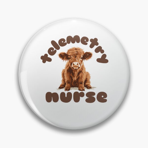 Item preview, Telemetry Nurse (Highland Cow Calf) designed and sold by Whackadoodletee.