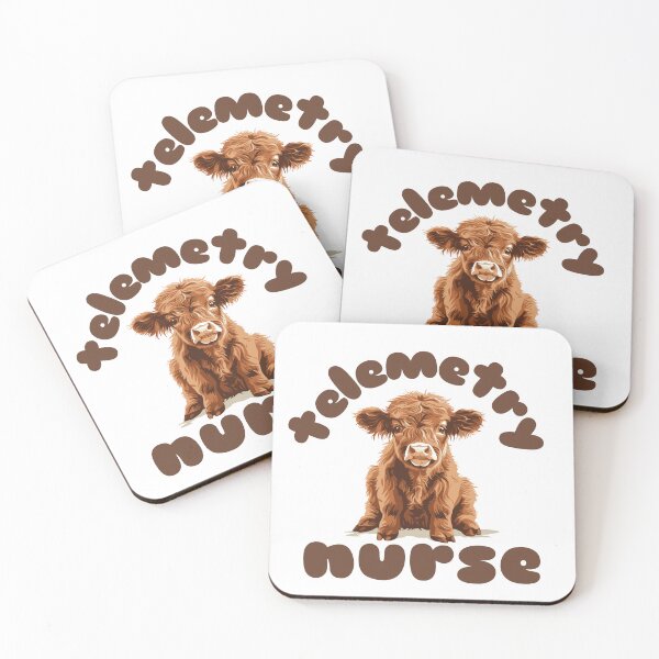 Item preview, Telemetry Nurse (Highland Cow Calf) designed and sold by Whackadoodletee.
