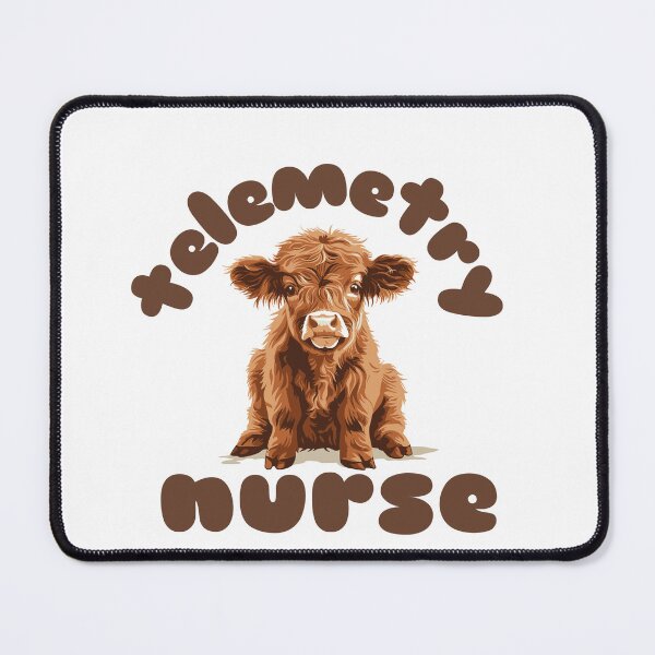 Item preview, Telemetry Nurse (Highland Cow Calf) designed and sold by Whackadoodletee.