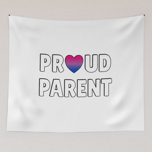 Item preview, Proud parent -  bi flag heart  designed and sold by Inspirationmotivation.