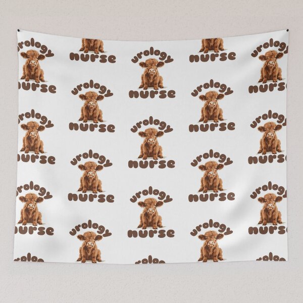 Item preview, Urology Nurse (Highland Cow Calf) designed and sold by Whackadoodletee.