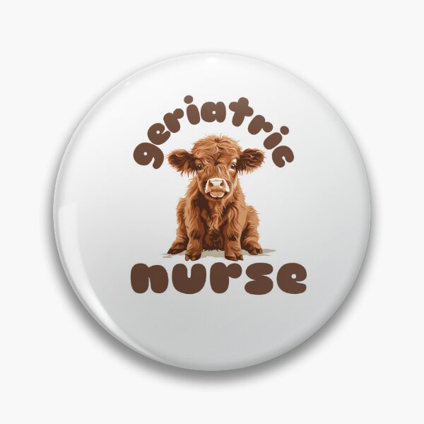Item preview, Geriatric Nurse (Highland Cow Calf) designed and sold by Whackadoodletee.