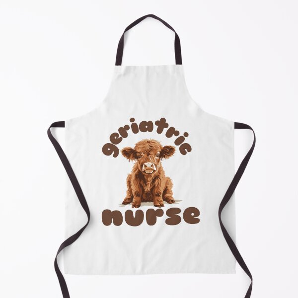 Item preview, Geriatric Nurse (Highland Cow Calf) designed and sold by Whackadoodletee.