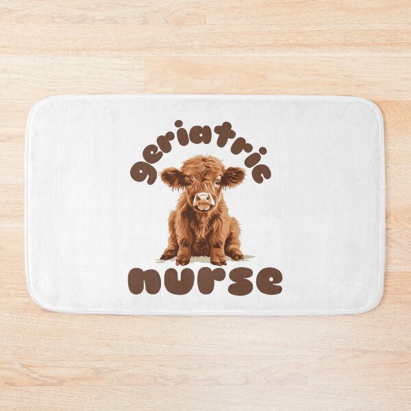 Item preview, Geriatric Nurse (Highland Cow Calf) designed and sold by Whackadoodletee.