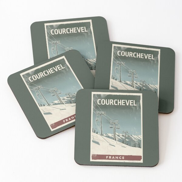 Item preview, A Vintage Travel Art of Courchevel - France  designed and sold by GoodOldVintage.
