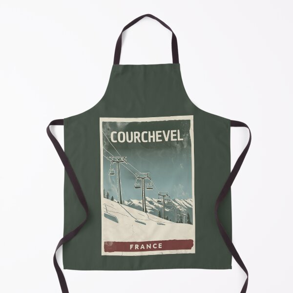 Item preview, A Vintage Travel Art of Courchevel - France designed and sold by GoodOldVintage.
