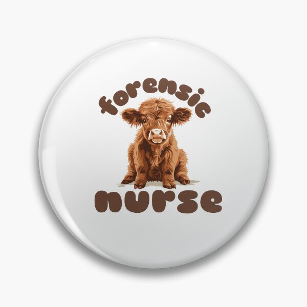 Item preview, Forensic Nurse (Highland Cow Calf) designed and sold by Whackadoodletee.