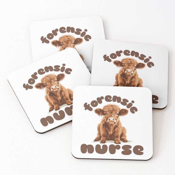 Item preview, Forensic Nurse (Highland Cow Calf) designed and sold by Whackadoodletee.