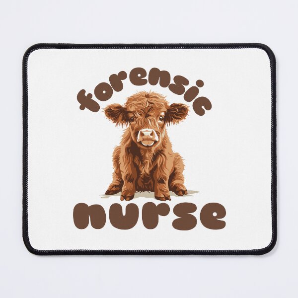 Item preview, Forensic Nurse (Highland Cow Calf) designed and sold by Whackadoodletee.