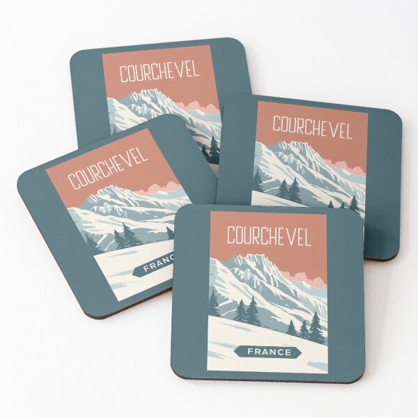 Item preview, A Vintage Travel Art of Courchevel - France  designed and sold by GoodOldVintage.