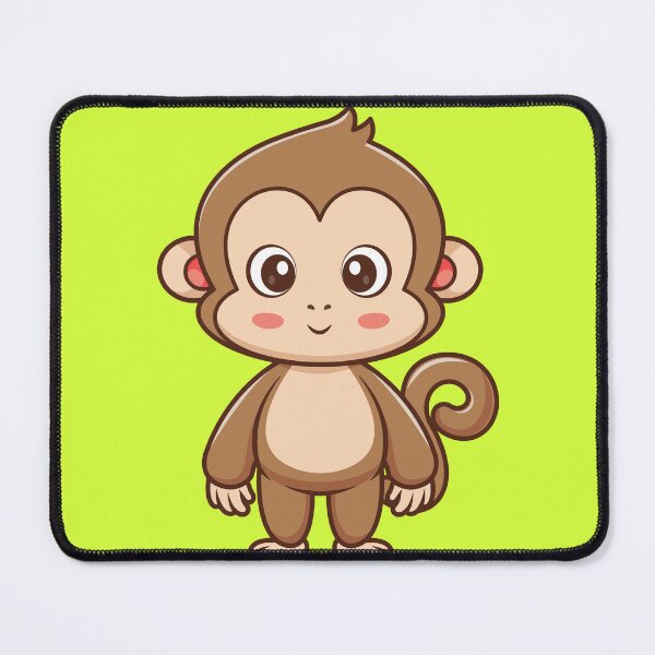 Item preview, Cute Monkey Standing Cartoon Vector Icon - Playful Animal Nature Illustration designed and sold by hjian8219.