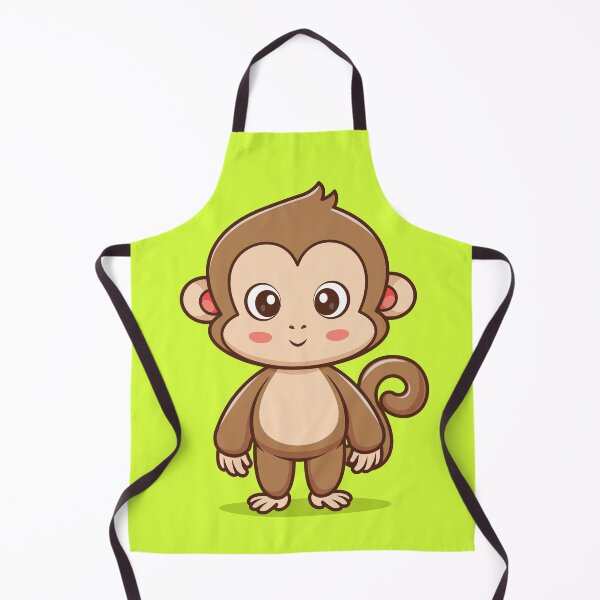 Item preview, Cute Monkey Standing Cartoon Vector Icon - Playful Animal Nature Illustration designed and sold by hjian8219.
